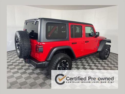 Certified 2025 Jeep Wrangler Unlimited Rubicon 4xe w/ Safety Group AWD/4WD image 1