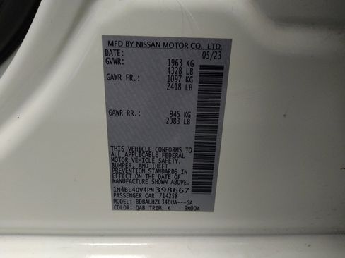 Used 2023 Nissan Altima 2.5 SV FWD image 33
