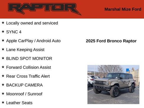 Used 2025 Ford Bronco Raptor image 2