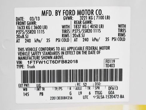 Used 2013 Ford F150 Platinum image 51