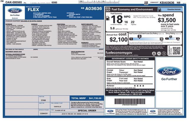 Used 2019 Ford Flex Limited AWD/4WD image 6