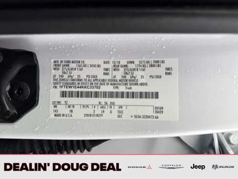 Used 2019 Ford F150 XLT w/ Equipment Group 302A Luxury AWD/4WD image 30