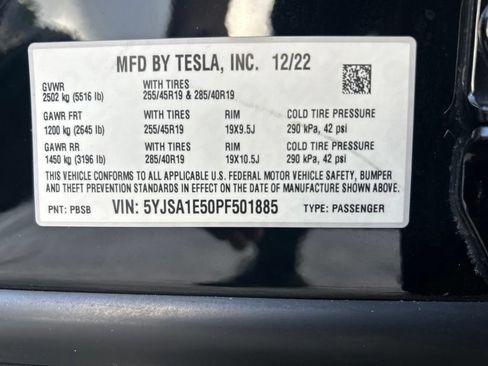 Used 2023 Tesla Model S AWD/4WD image 42