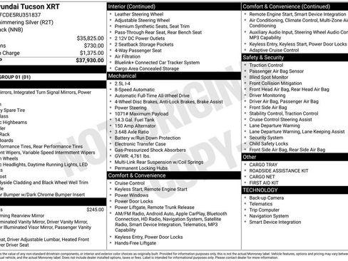 Certified 2024 Hyundai Tucson XRT AWD/4WD image 6