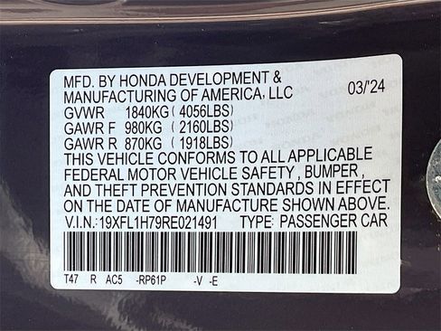 Used 2024 Honda Civic EX-L image 31