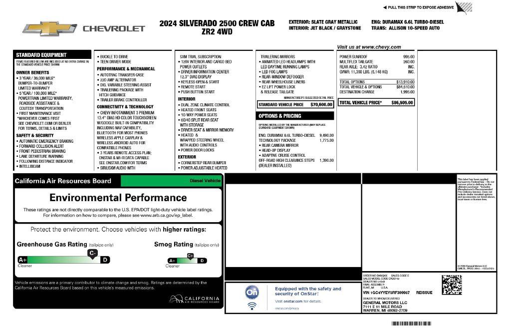 Used 2024 Chevrolet Silverado 2500 ZR2 w/ Technology Package AWD/4WD image 3