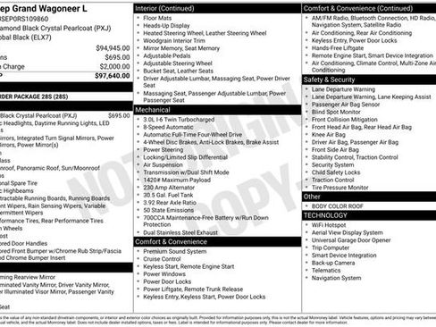 Used 2024 Jeep Grand Wagoneer L Base image 2