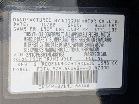 Used 2022 Nissan Kicks S FWD image 20