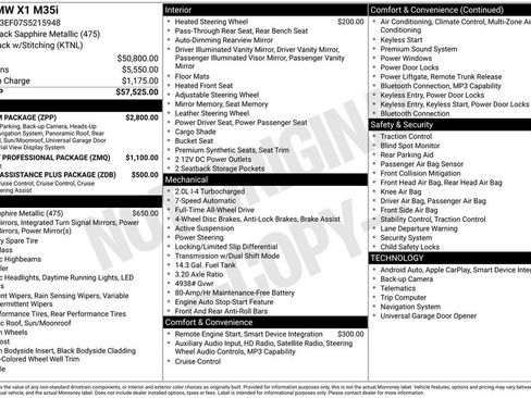 Used 2025 BMW X1 M35i w/ Premium Package image 38