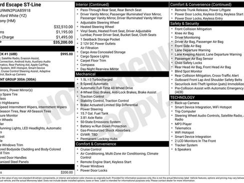 Used 2023 Ford Escape ST-Line w/ Tech Pack #1 AWD/4WD image 18