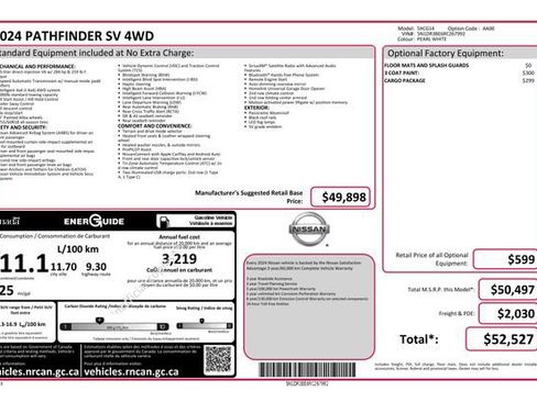 Used 2024 Nissan Pathfinder SV AWD/4WD image 8