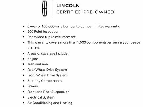 Certified 2024 Lincoln Nautilus Reserve w/ Equipment Group 202A AWD/4WD image 10
