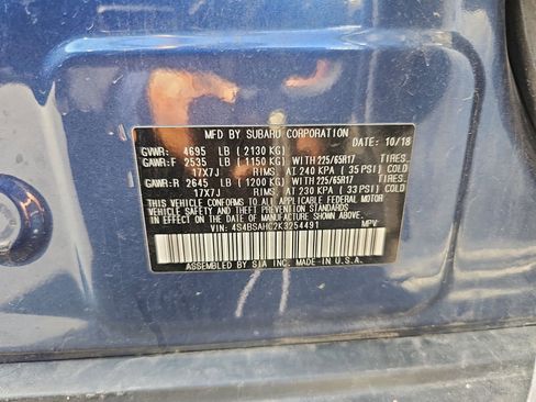 Used 2019 Subaru Outback 2.5i Premium image 16