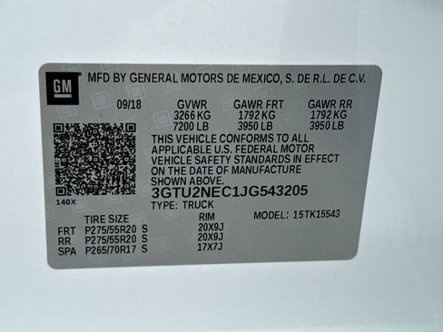 Certified 2018 GMC Sierra 1500 SLT AWD/4WD image 40