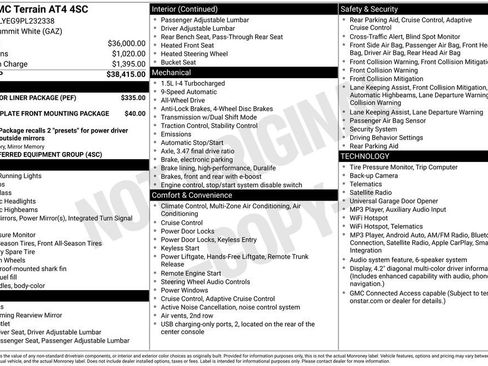 Used 2023 GMC Terrain AT4 w/ LPO, Floor Liner Package AWD/4WD image 2