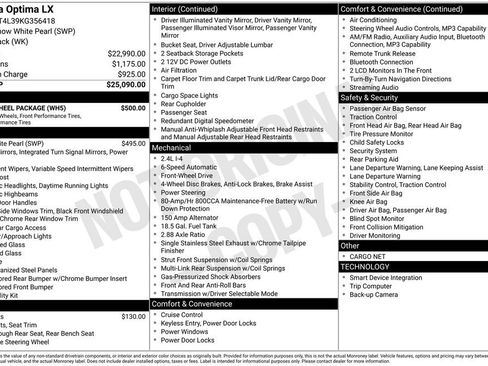 Used 2019 Kia Optima LX w/ LX 17" Wheel Package image 30