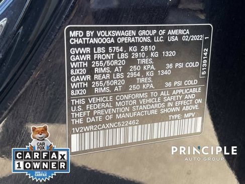 Used 2022 Volkswagen Atlas SE w/ Black Wheel Package image 37