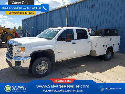 Used 2015 GMC Sierra 3500 4x4 Crew Cab w/ Sierra Convenience Package image 1