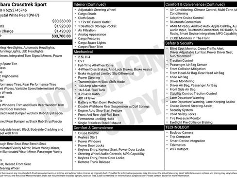 Certified 2025 Subaru Crosstrek 2.5i Sport AWD/4WD image 21