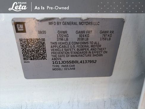 Used 2020 Chevrolet Sonic LT w/ Convenience Package image 36