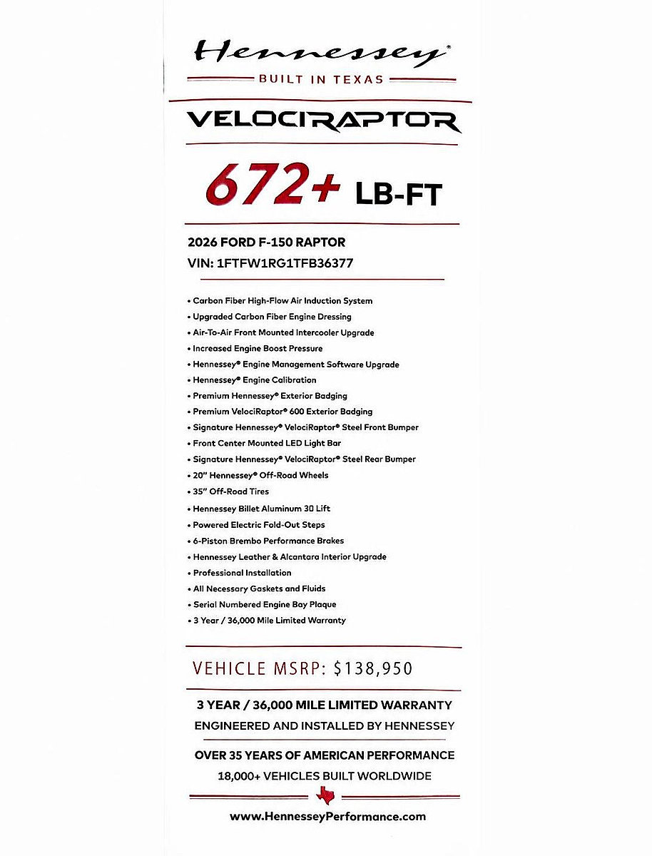 New 2026 Ford F150 Raptor AWD/4WD image 2