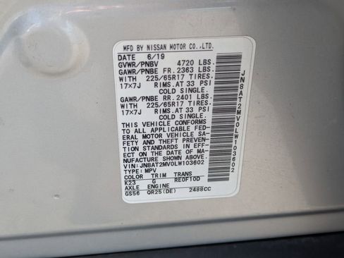 Used 2020 Nissan Rogue SV AWD/4WD image 36