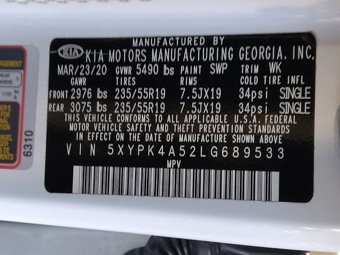 Used 2020 Kia Sorento SX image 33