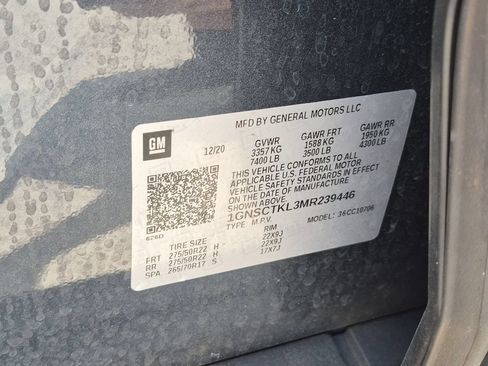 Used 2021 Chevrolet Tahoe High Country w/ Premium Package RWD image 25