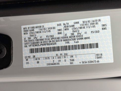 Used 2024 Ford F150 STX w/ Equipment Group 201A FX4 AWD/4WD image 41