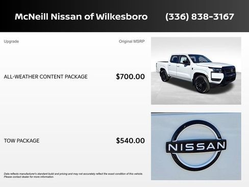 New 2026 Nissan Frontier SV w/ All-Weather Content Package image 9