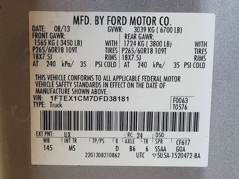 Used 2013 Ford F150 XLT w/ XLT Chrome Pkg RWD image 33