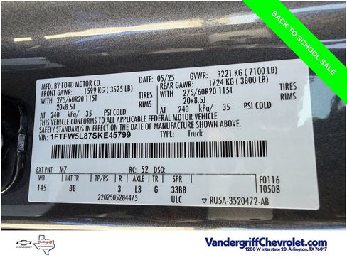 Used 2025 Ford F150 Lariat w/ Equipment Group 501A Mid AWD/4WD image 28