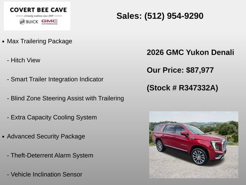 Used 2026 GMC Yukon Denali w/ Denali Reserve Package AWD/4WD image 24