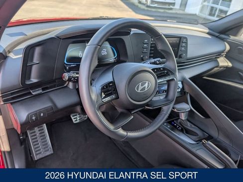 Certified 2026 Hyundai Elantra Sport w/ Cargo Package FWD image 12
