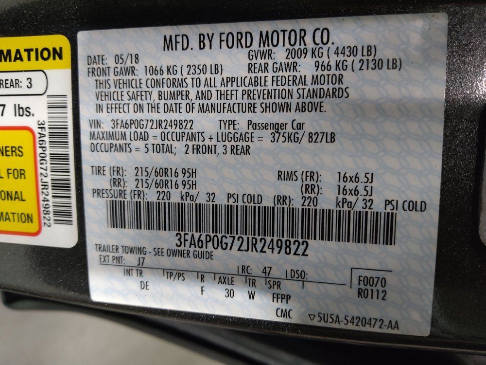 Used 2018 Ford Fusion S FWD image 33