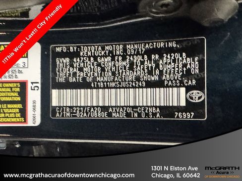 Used 2018 Toyota Camry LE image 11