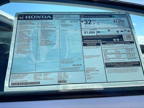 New 2025 Honda Accord SE image 18