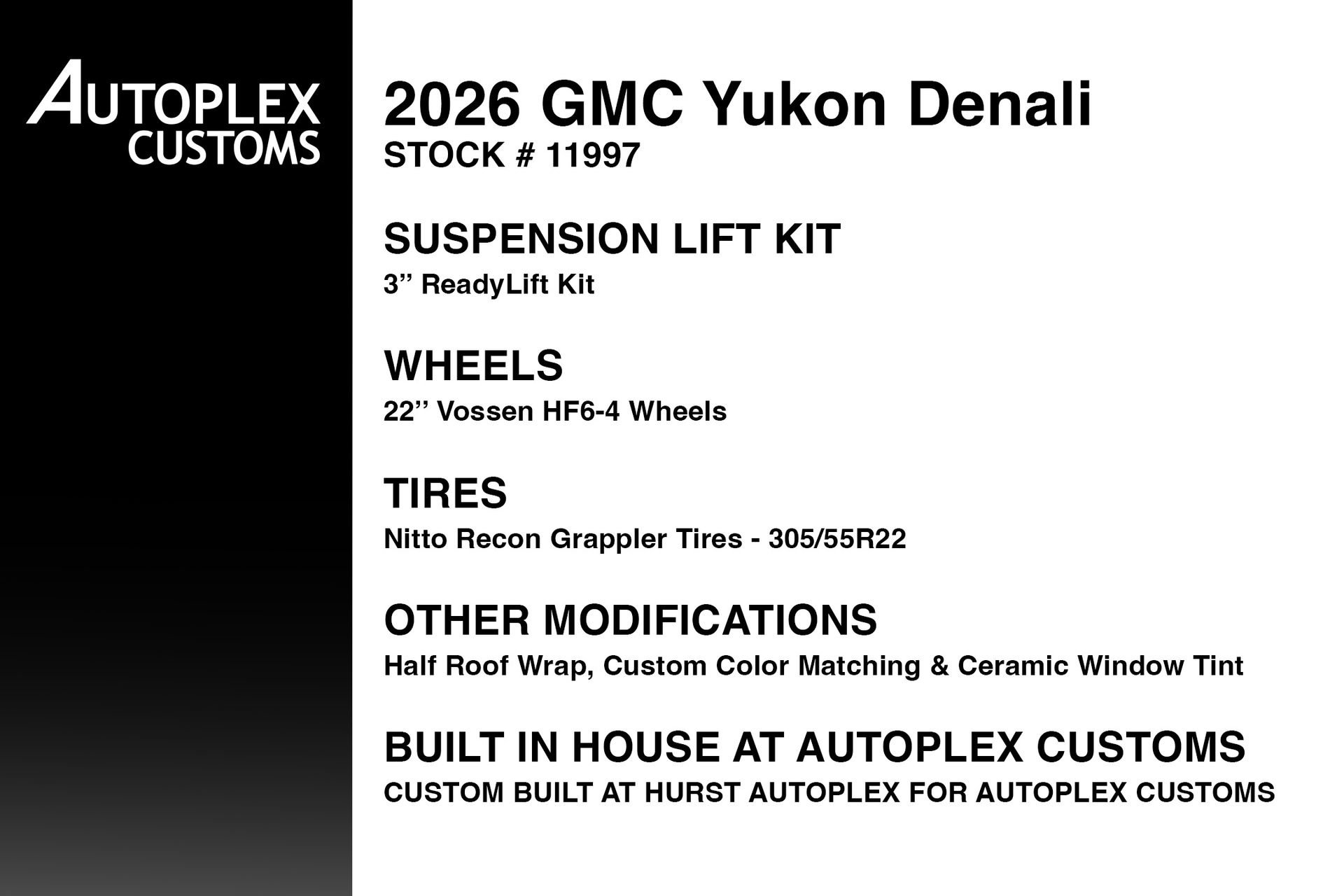 Used 2026 GMC Yukon Denali w/ Sun & Power Step Package AWD/4WD image 2