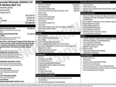 Used 2024 Chevrolet Silverado 2500 LTZ w/ LTZ Premium Package image 28