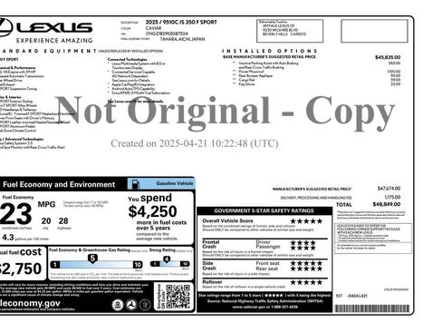 Used 2025 Lexus IS 350 F Sport image 2
