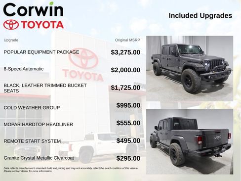 Used 2021 Jeep Gladiator Overland w/ Popular Equipment Package AWD/4WD image 4