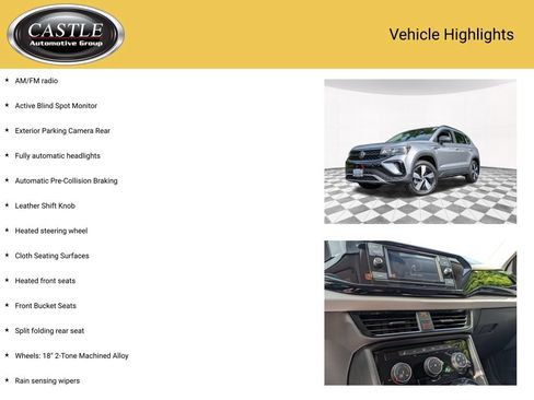 Used 2024 Volkswagen Taos S AWD/4WD image 3