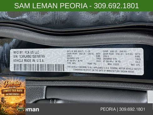 New 2025 Jeep Grand Cherokee L Limited w/ Black Appearance Package image 33