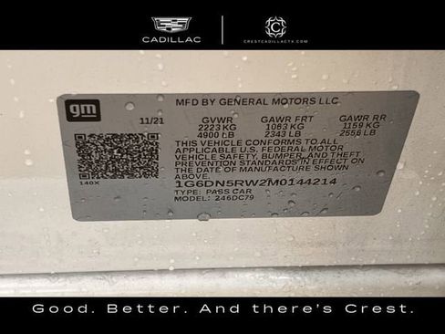 Certified 2021 Cadillac CT5 Premium Luxury w/ Technology Package image 33