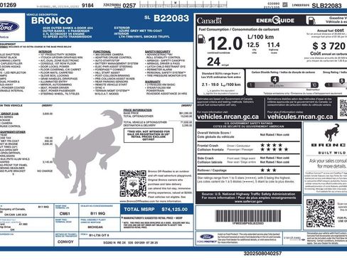 Used 2025 Ford Bronco Outer Banks AWD/4WD image 2