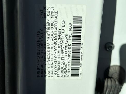 Used 2023 Honda Ridgeline RTL image 28