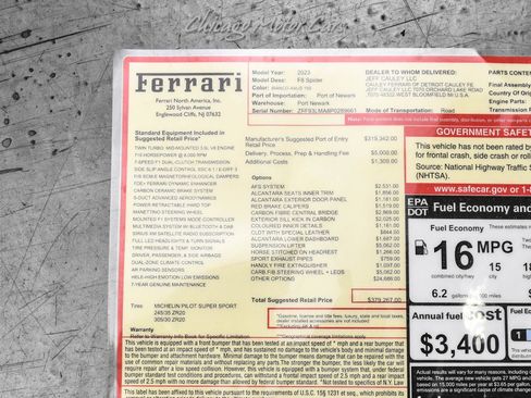 Used 2023 Ferrari F8 Tributo RWD image 66