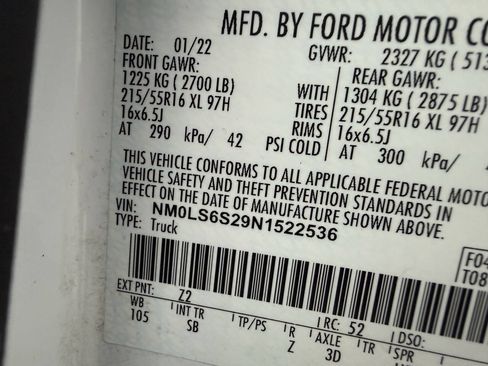 Used 2022 Ford Transit Connect XL FWD image 34