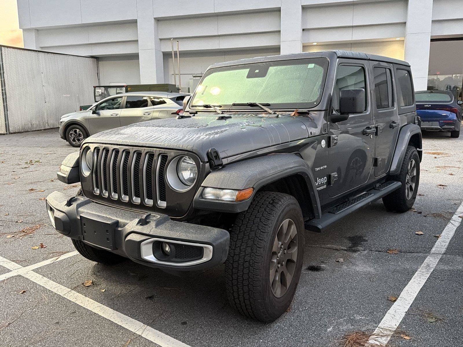 Used 2021 Jeep Wrangler Unlimited Sahara w/ Uconnect 4C Nav & Sound Group AWD/4WD image 1