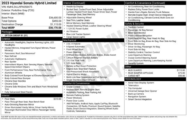 Used 2023 Hyundai Sonata Limited FWD image 35